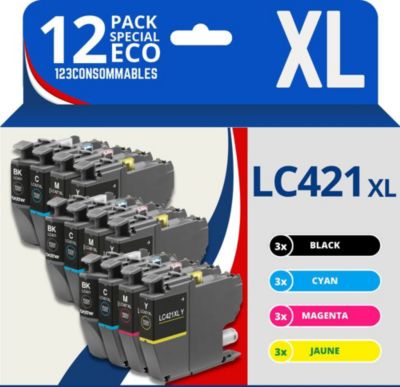 Cartouche d'encre 123CONSOMMABLES BROTHER LC421