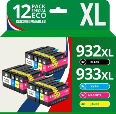 Cartouche d'encre 123CONSOMMABLES HP 932 / HP 933