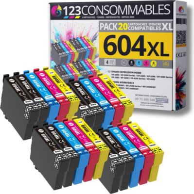 Cartouche d'encre 123CONSOMMABLES EPSON 604 XL - Ananas