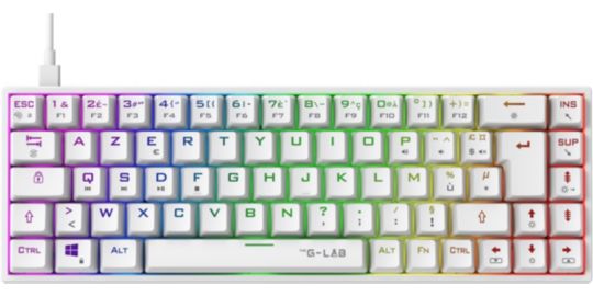 Clavier gamer THE G-LAB KEYZ TITAN W FR