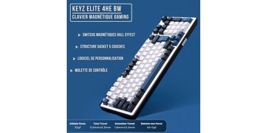 Clavier gamer THE G-LAB KEYZ ELITE 4 HEBW