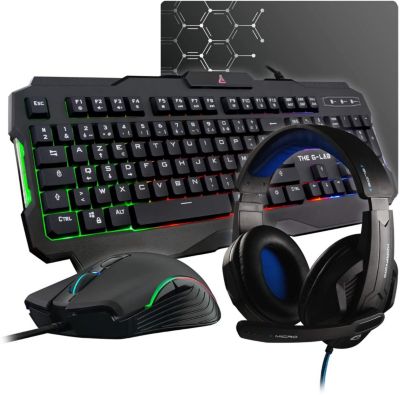 Clavier gamer THE G-LAB COMBO-ARGON Clavier-Souris et Casque Clavier gamer THE G-LAB COMBO-ARGON Clavier-Souris et Casque