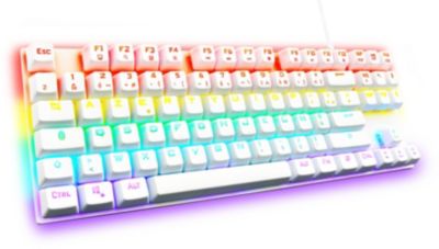 Clavier gamer THE G-LAB KEYZ MERCURY FR BLANC