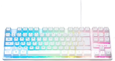 Clavier gamer THE G-LAB KEYZ CAESIUMT FR BLANC