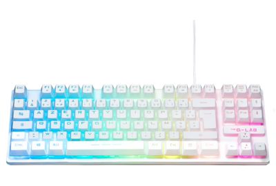 Clavier gamer THE G-LAB KEYZ CAESIUMT FR BLANC