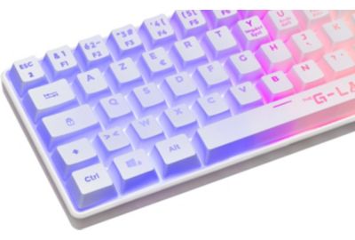 Clavier gamer THE G-LAB KEYZ HYDROGEN FR BLANC