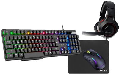 Pack clavier et souris gamer THE G-LAB COMBO SULFUR FR