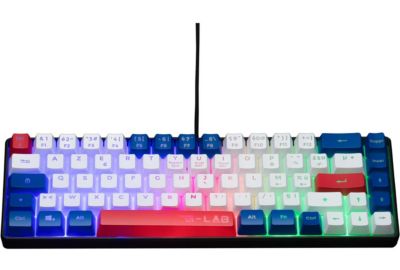 Clavier gamer THE G-LAB KEYZ HYDRO FR BLEU/BLANC/ROUGE