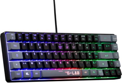 Clavier gamer THE G-LAB KEYZ HYDRO FR NOIR/GRIS