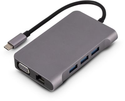 Hub USB C ADEQWAT USB-C / 4 ports USB-A 3.0