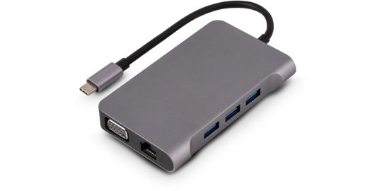 Hub USB C URBAN FACTORY USB-C/ multiports 10 en 1 power delivery