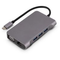 Hub USB C URBAN FACTORY USB-C/ multiports 10 en 1 power delivery