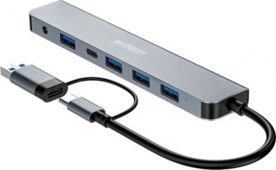 Hub URBAN FACTORY USB-A / C avec 7 Ports Multi-connecteur