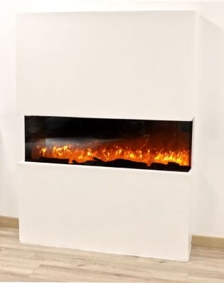 Chemin'Arte Foyer à buches avec effet flammes et chauffage XL