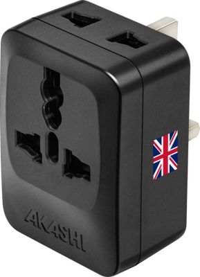 Adaptateur de voyage AKASHI Adaptateur Voyage UK / UAE / HK / SGP