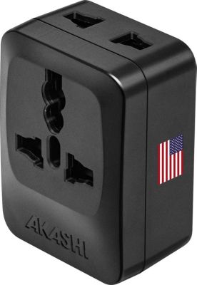 Adaptateur de voyage AKASHI Adaptateur Voyage Prise USA / JPN / CHN