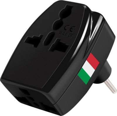 Adaptateur de voyage AKASHI Adaptateur Voyage Multiprise Italie