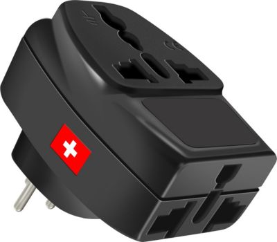 Adaptateur de voyage AKASHI Adaptateur Voyage Multiprise Suisse