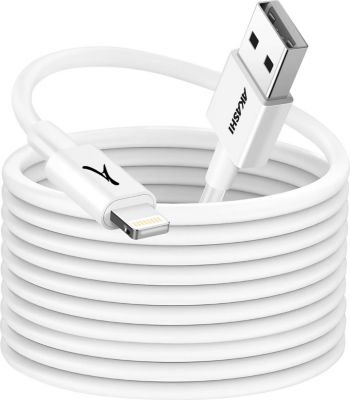 Câble alimentation AKASHI USB vers Lightning Blanc 3m
