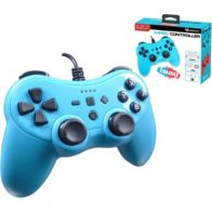 Manette SUBSONIC Manette filaire Switch Bleu neon