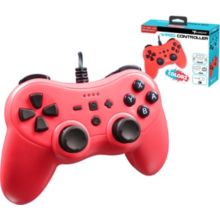 Manette SUBSONIC Manette filaire Switch Rouge neon