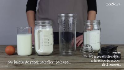 Voir la vidéo pour Shaker COOKUT crepes et pancakes