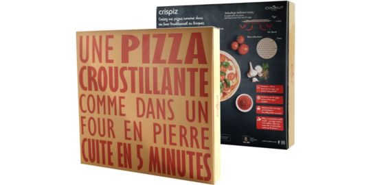 Plaque à pizza COOKUT a pizza CRISPIZ réfractaire