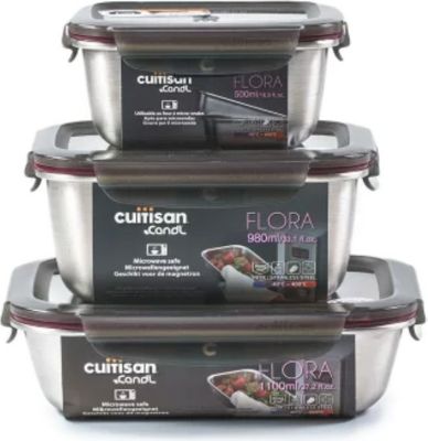 Boîte alimentaire CUITISAN inox compatible au micro-ondes