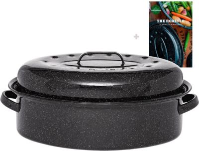 Cocotte GRANITEWARE Cocotte ovale en acier émaillé, Roaster