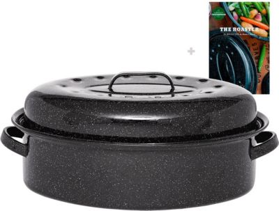 Cocotte GRANITEWARE Cocotte ovale en acier émaillé, Roaster