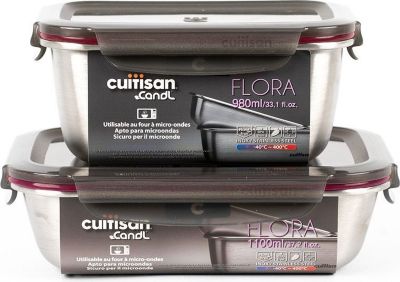 Boîte alimentaire CUITISAN inox compatible au micro-ondes