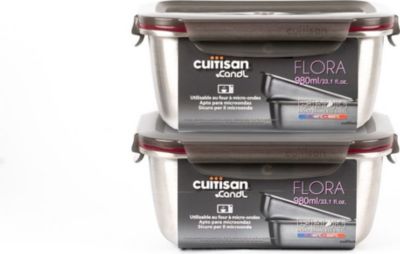 Boîte alimentaire CUITISAN inox compatible au micro-ondes