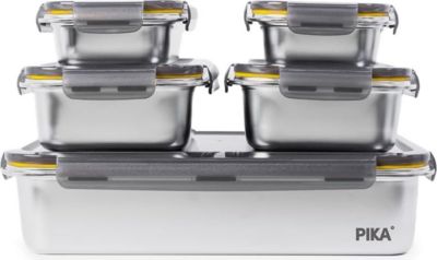 Boîte alimentaire PIKA Lot de 5 boites alimentaires en inox