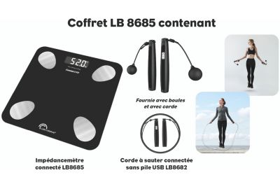 Pèse personne connecté LITTLE BALANCE Kit Duo Connect Fit