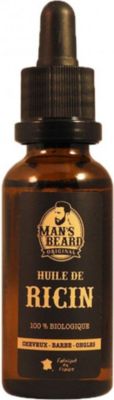 Coffret soin du visage MAN'S BEARD Huile de ricin Biologique - 30 ml
