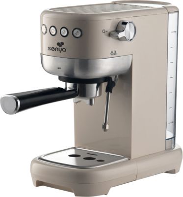 Machine à expresso SENYA Tasty Coffee crème - Avec mousse