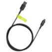 Câble micro USB GREEN_E vers USB noir 1m20