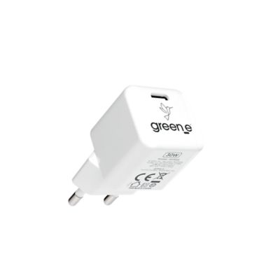 Chargeur USB C GREEN_E USB-C 30W Blanc Origine France Garantie