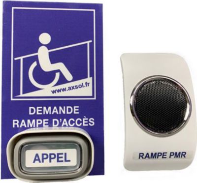 Rampe d'accès AXSOL Carillon d'appel rampe PMR sur secteur