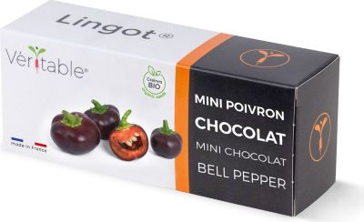 Recharge jardin d'intérieur VERITABLE Lingot Mini poivron chocolat BIO