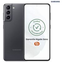 Location Smartphone SAMSUNG Galaxy S21 5G Gris 128Go Batterie Neuve Reconditionné Grade B