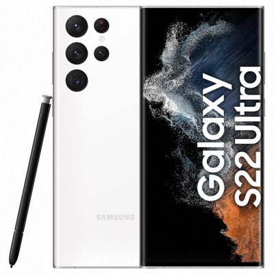 Smartphone SAMSUNG Galaxy S22 Ultra Blanc128Go Excellent État avec Batterie Neuve - Reconditionné