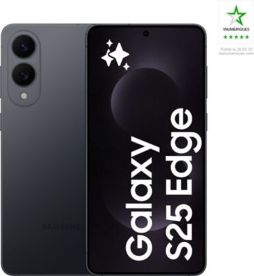 Smartphone SAMSUNG Galaxy S25 Edg Noir 512Go Batterie Neuve Comme neuf -  reconditionné disponible sur Boulanger