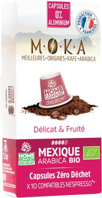 Café bio TERRA MOKA MEXIQUE X 10 Biodegradables BIO