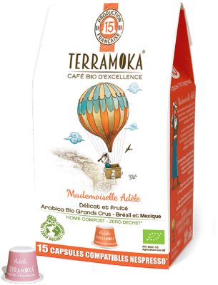 Capsules Terra Moka X15 Adele Compostables