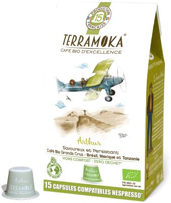 Capsules Terra Moka X15 Arthur Compostables