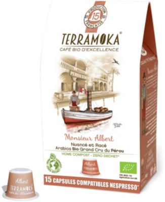 Capsules Terra Moka X15 Albert Compostables
