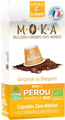Café bio TERRA MOKA PEROU X 10 Biodegradables BIO
