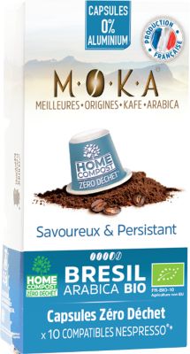 Café bio TERRA MOKA BRESIL  X 10 Biodégradables BIO