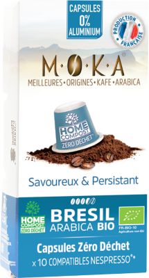 Café bio TERRA MOKA BRESIL X 10 Biodégradables BIO